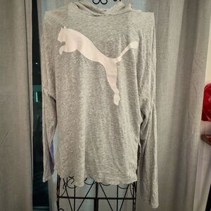Puma Heather Gray Long Sleeve Top
